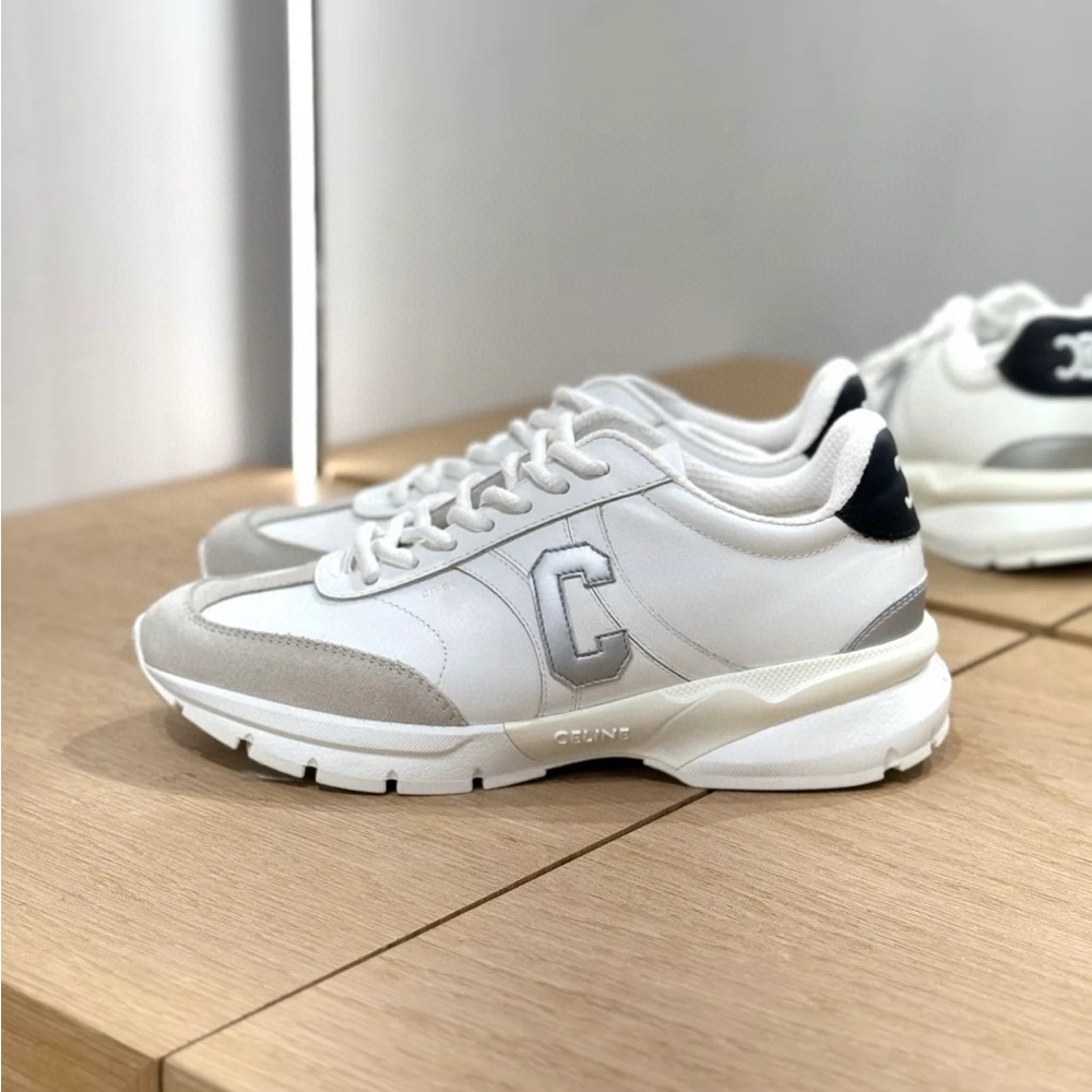 Celine White and Gray Sneakers - Picture 4 of 5